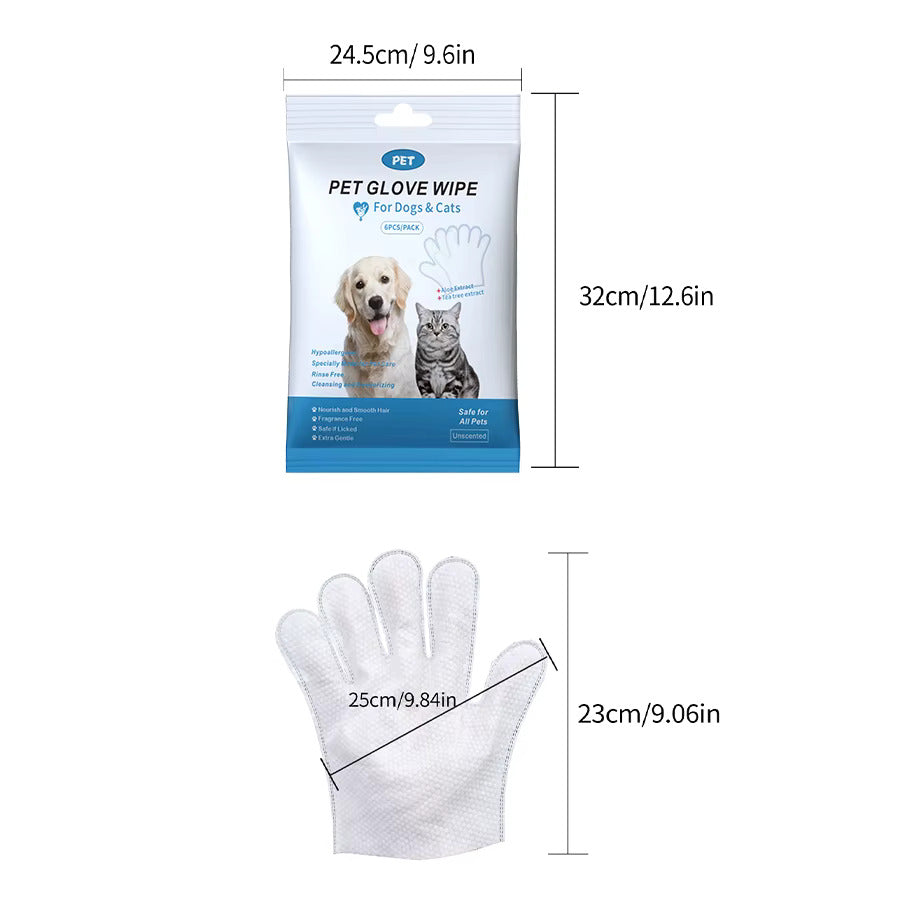 Wet Pet Gloves (6pcs)