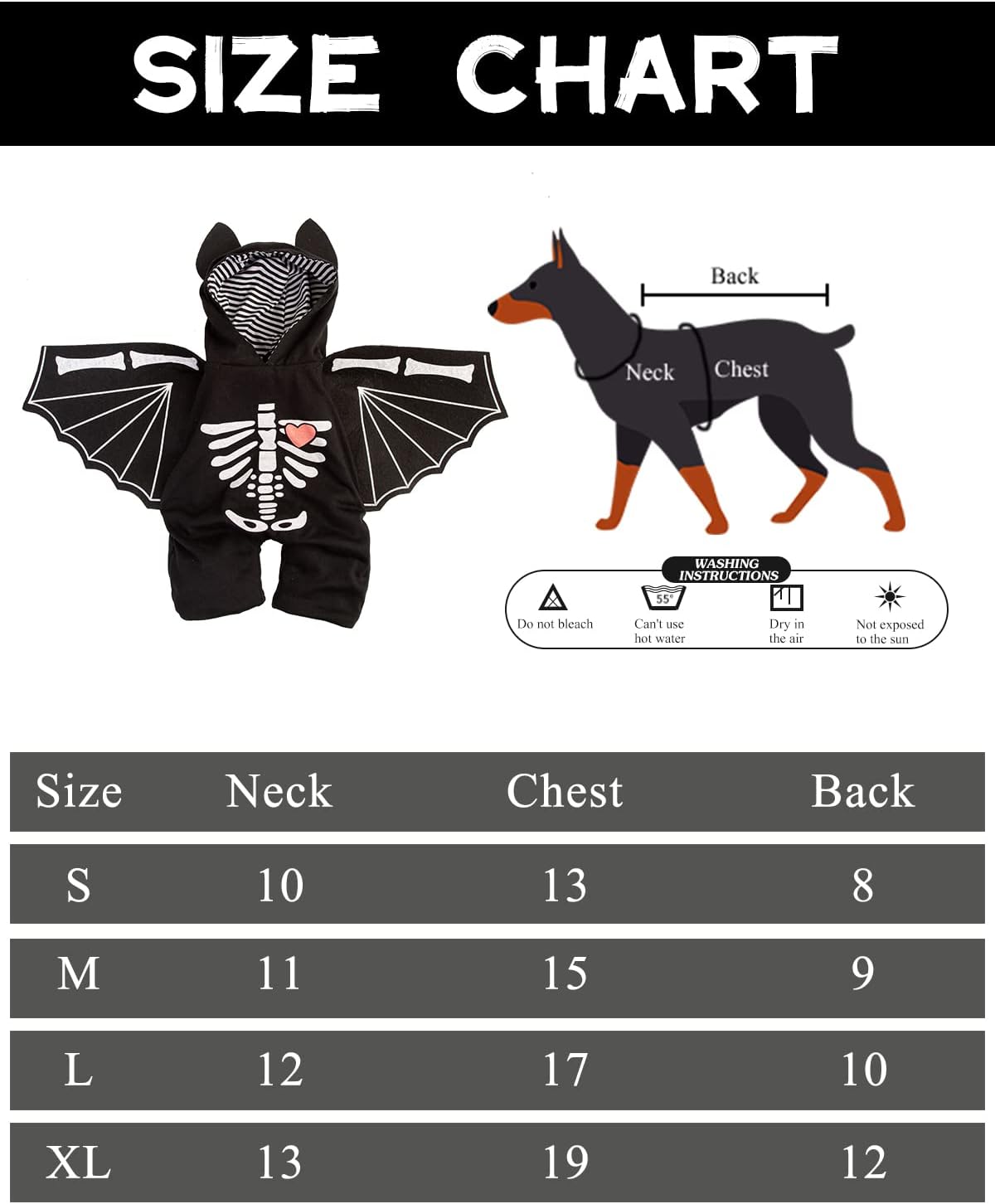 BatSkull Yorkie Halloween Costume