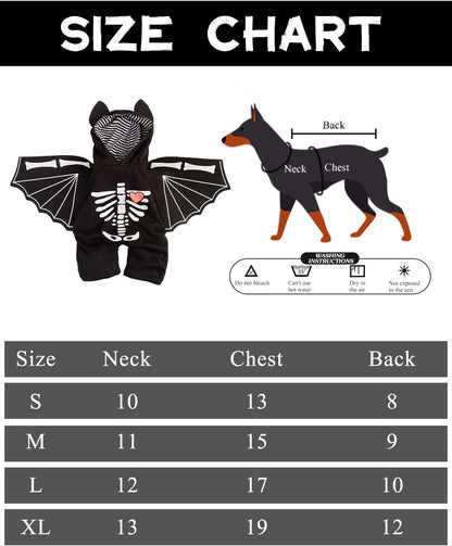 BatSkull Yorkie Halloween Costume