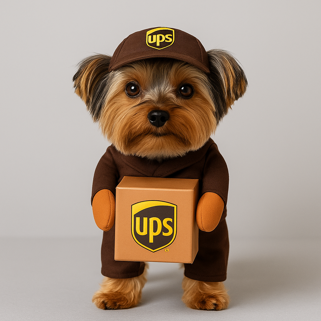 UPS Yorkie Costume