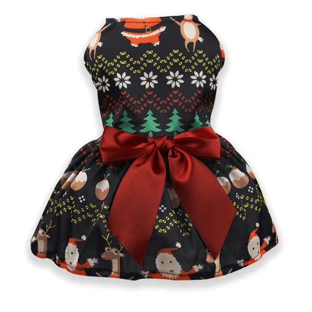 Yorkie Christmas Dress
