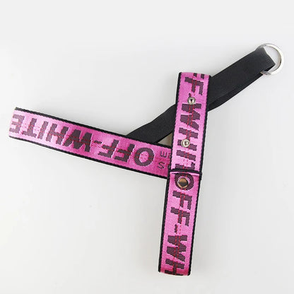 Frenchie Off White Harness & Leash Set