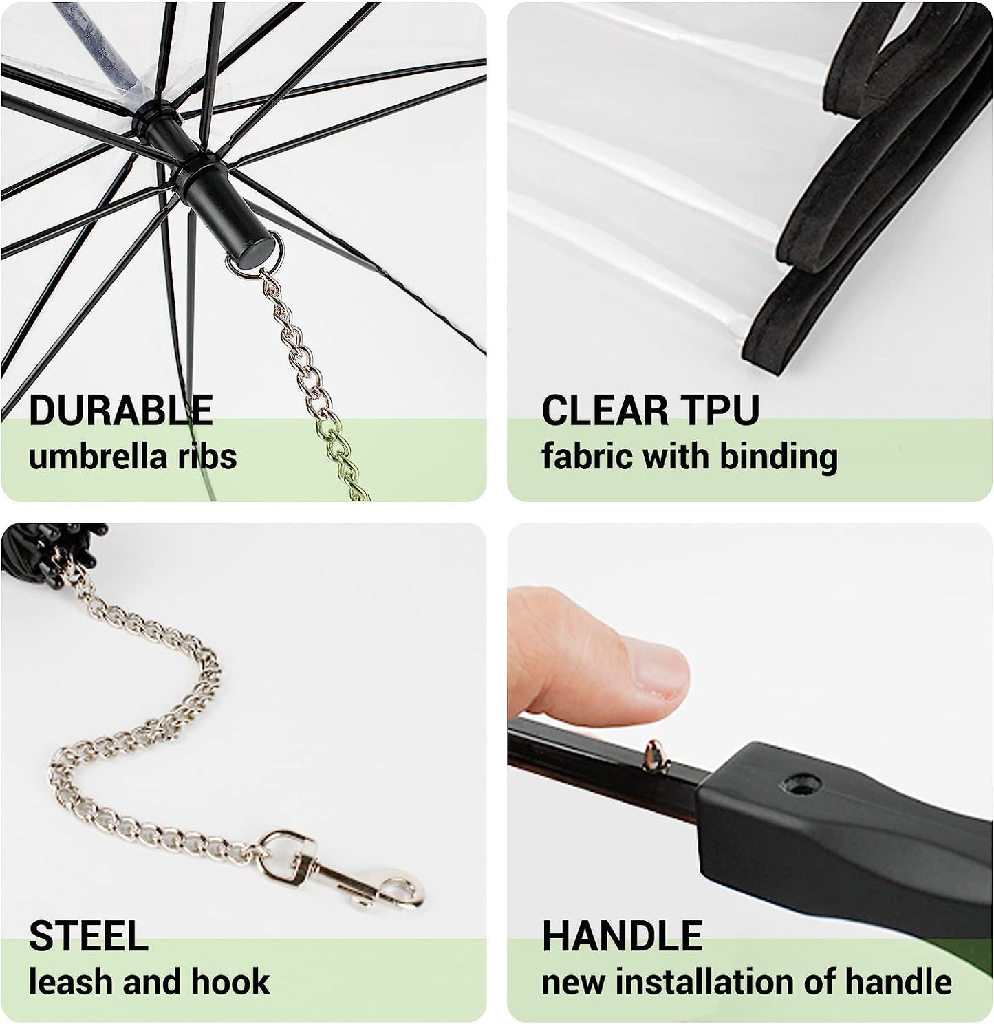 Frenchie Umbrella With Leash