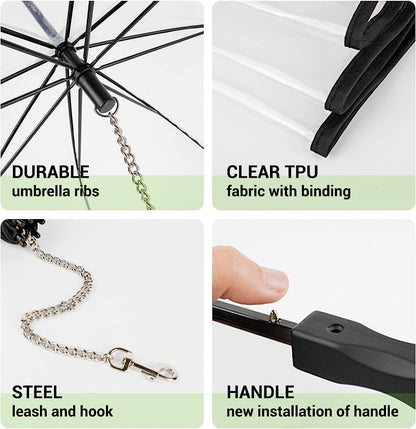 Frenchie Umbrella With Leash