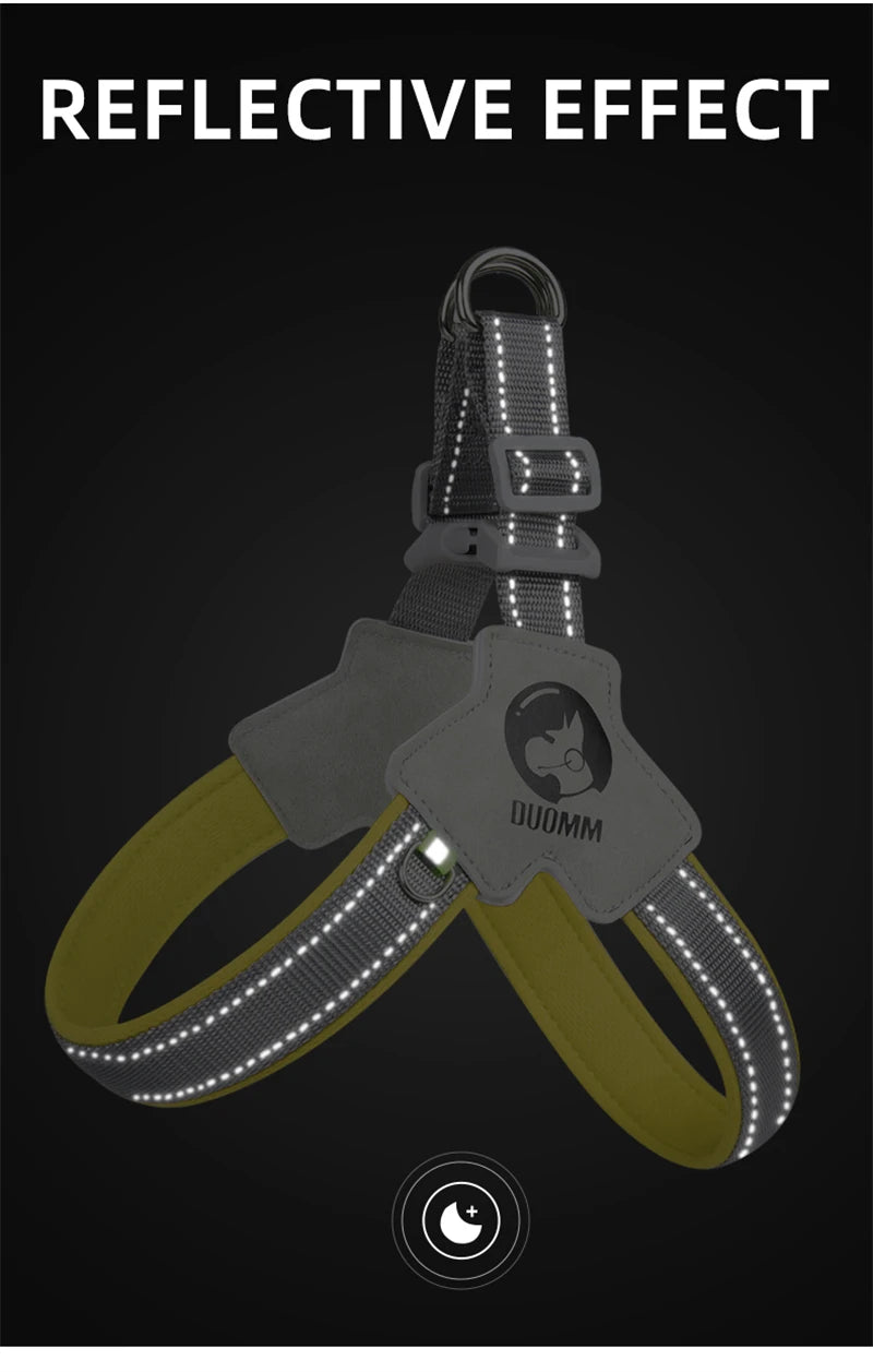FrenchieGlow Reflective No-Pull Harness