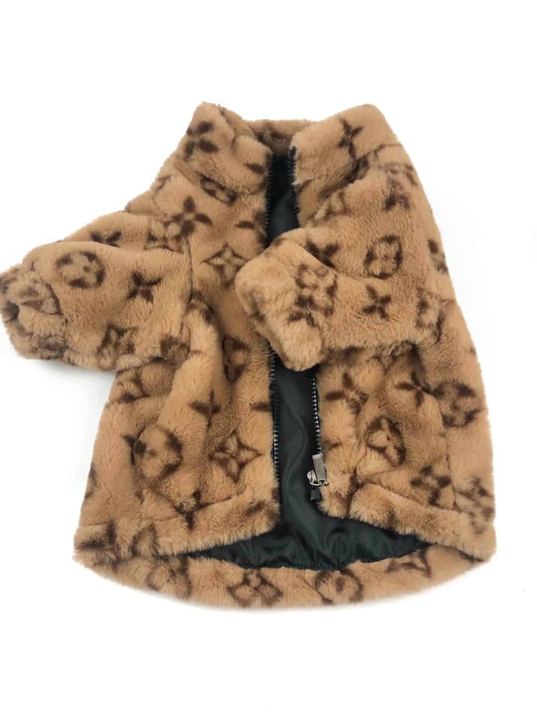 Chewy V Faux Fur Frenchie Coat