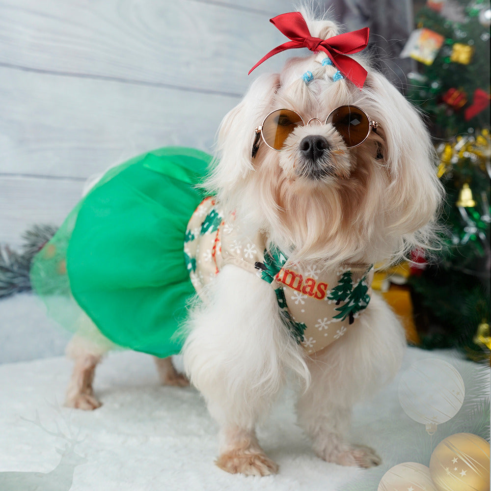 Yorkie Christmas Dress