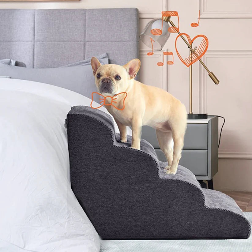 The FrenchieStep™ Soft Dog Stairs