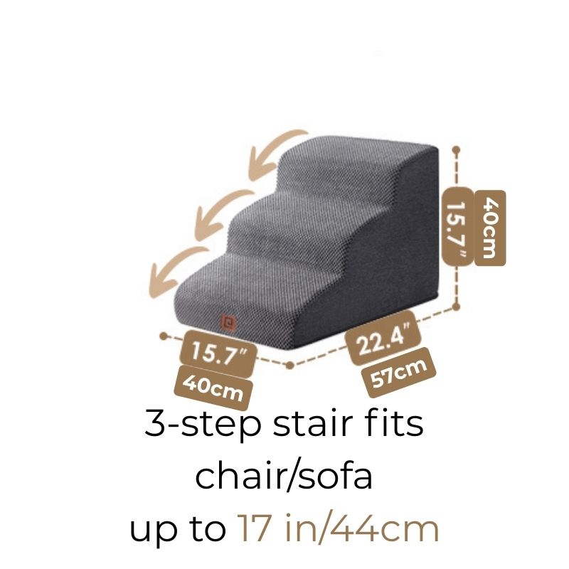 The FrenchieStep™ Soft Dog Stairs