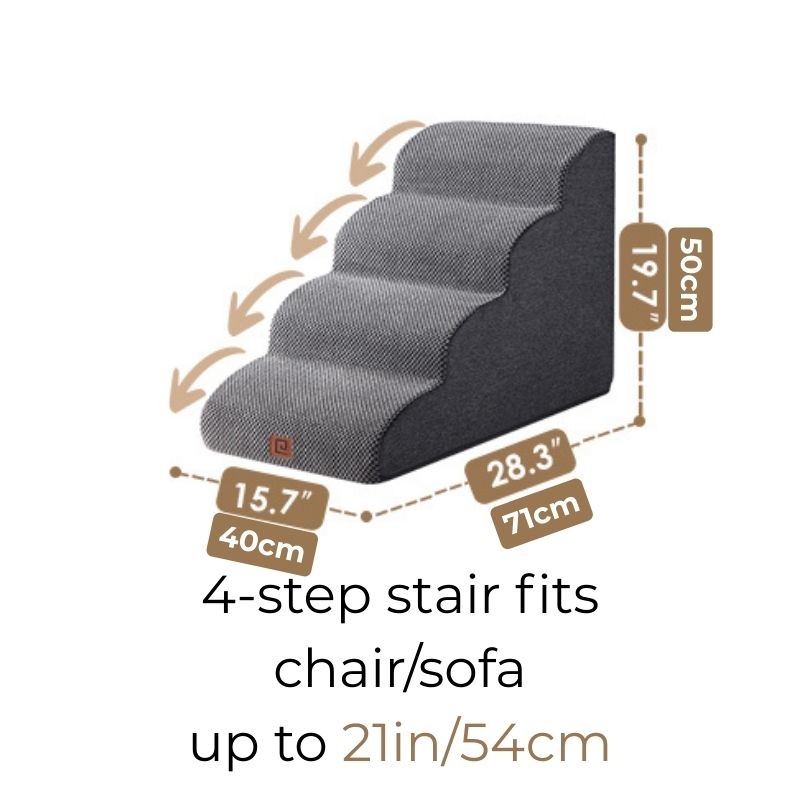 The FrenchieStep™ Soft Dog Stairs