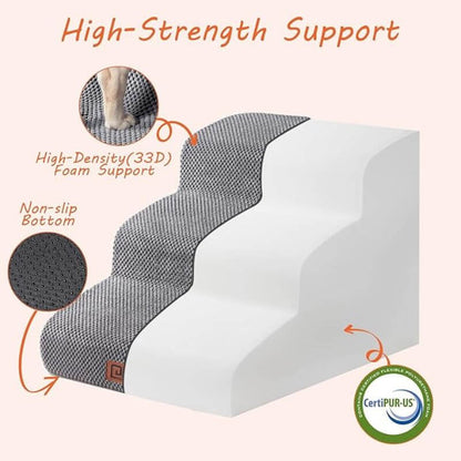 The FrenchieStep™ Soft Dog Stairs