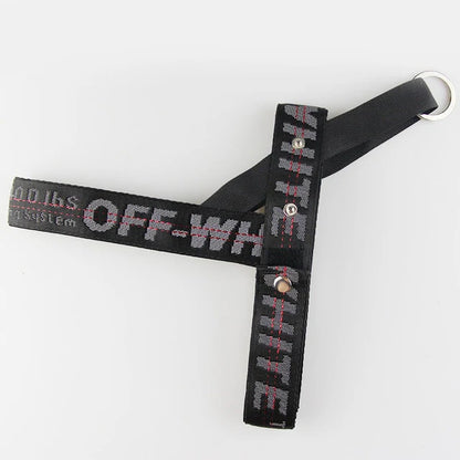 Frenchie Off White Harness & Leash Set