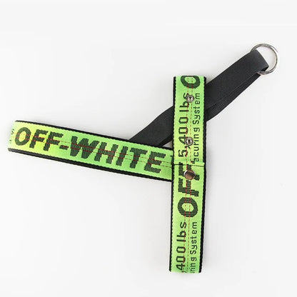 Frenchie Off White Harness & Leash Set