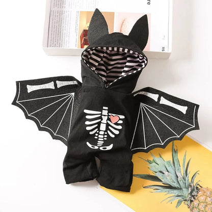 BatSkull Yorkie Halloween Costume