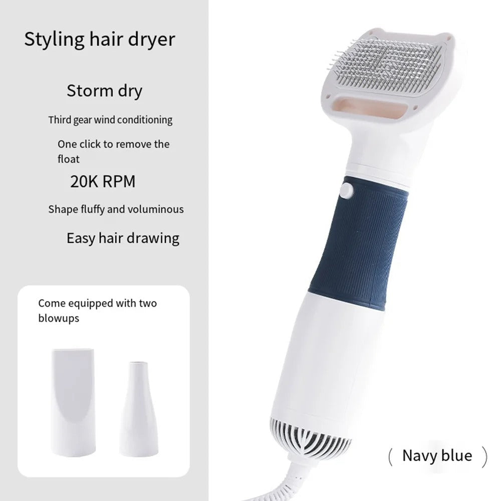 3-in-1 Dog Hair Dryer & Grooming Brush