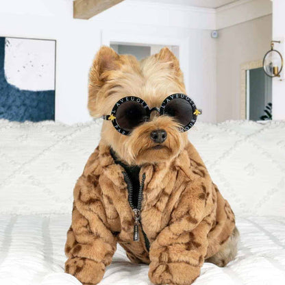 Chewy V Faux Fur Frenchie Coat